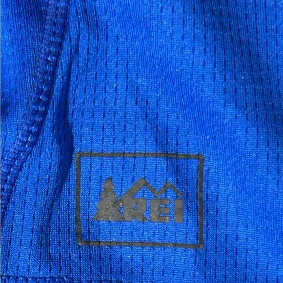 REI Mens Small Performance Base Layer Shirt Blue Gray Long Sleeve Athletic Top - Picture 11 of 13